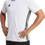 اديداس تيشيرت تابيلا 23 جيه اس واي للرجال، ابيض/اسود، مقاس M