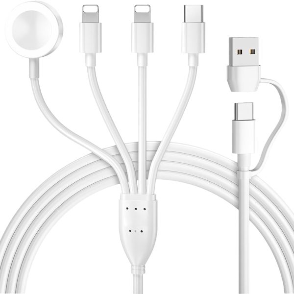 ايليفانت بوت® كيبل USB C للشحن المغناطيسي اللاسلكي لايفون، كيبل شحن 4 في 1 للجوال والتابلت والساعة الذكية من USB/USB C الى USB C