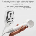 ⁦مجفف شعر اس اي لايت من لايفين، مجفف شعر ايوني سالب 150 مليون مع محرك عديم المسفرات 100000 دورة في الدقيقة، مجفف شعر قوي وسريع الجفاف وعالي السرعة ومنخفض الضوضاء، تصميم خفيف الوزن وصغير الحجم (ابيض)⁩ - الصورة ⁦4⁩