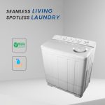 ⁦ستار تراك غسالة نصف اوتوماتيكية بحوضين بوزن 20 كجم، غسالة تحميل علوي مع فلتر وبر SW-2000W1-TK (ضمان لمدة عام)⁩ - الصورة ⁦4⁩