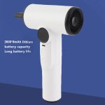 ⁦جوشيدا مجفف شعر لاسلكي بشاشة رقمية، مجفف شعر قابل لاعادة الشحن بمنفذ USB بـ3 سرعات مع فوهة، مجفف شعر محمول للسفر والسكن والتخييم في الهواء الطلق⁩ - الصورة ⁦3⁩