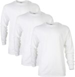 Gildan Unisex-Adult Ultra Cotton Long Sleeve T-Shirt, Style G2400, (Pack of 3)