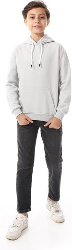 ⁦سويت شيرت بغطاء للرأس وجيوب من الصوف للاولاد⁩ - الصورة ⁦6⁩