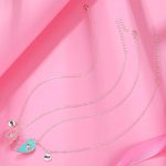 ⁦قلادة ميلبيز من يلو تشايمز للبنات والاطفال افضل صديق بقلادة على شكل قلب، قلادة مغناطيسية متطابقة على شكل قلب، قلادات بي اف اف للبنات والاطفال⁩ - الصورة ⁦3⁩