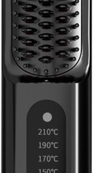 فرشاة فرد الشعر اللاسلكية من جويز، فرشاة فرد صغيرة محمولة مع 5 اعدادات لدرجة الحرارة، فرشاة تصفيف الشعر قابلة لاعادة الشحن للحصول على شعر ناعم وحريري، مثالية للاستخدام المنزلي والسفر