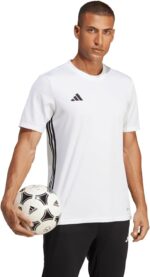 ⁦اديداس تيشيرت تابيلا 23 جيه اس واي للرجال، ابيض/اسود، مقاس M⁩ - الصورة ⁦7⁩