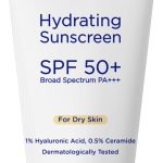 واقي شمس مرطب للبشرة الجافة (50 جرام) خفيف الوزن وثابت للضوء بعامل حماية من الشمس 50 وواسع الطيف بعامل حماية من الشمس بعامل حماية من الشمس 50 للنساء والرجال؛ كريم شمس مع HA وسيراميد