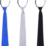 3 قطع من ربطات العنق للاطفال الاولاد من تشيكابود، ربطة عنق بسحاب قابل للتعديل، ربطة عنق للاولاد مناسبة لحفلات الزفاف الرسمية وحفلات التخرج والمدرسة والازياء التنكرية، 14 انش