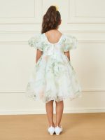 ⁦فستان اورجانزا ايه لاين مطبوع عليه زهور للبنات من ستايلي⁩ - الصورة ⁦5⁩