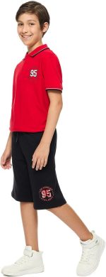 R&B Boys 125-0973TB129-6 Printed Bermuda Shorts with Drawstring Waist