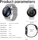 ⁦فيليكو ساعة ذكية للنساء والرجال بمكالمات بلوتوث ومراقب معدل ضربات القلب والنوم بتصنيف IP67 لمقاومة المياه والغبار لتتبع اللياقة البدنية وشاشة لمس HD من الستانلس ستيل لاجهزة اندرويد واي او اس⁩ - الصورة ⁦6⁩