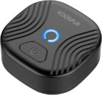 جهاز كشف الحركة بجهاز استشعار لمضرب التنس مع بلوتوث 4.0 متوافق مع الهواتف الذكية التي تعمل بنظام اندرويد واي او اس (اسود)