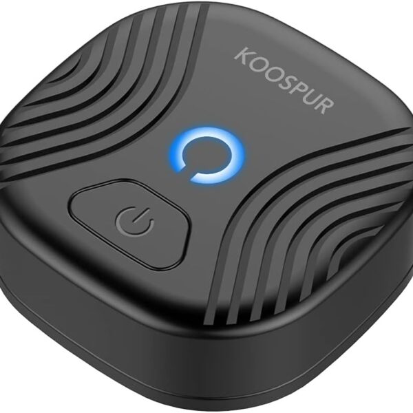 جهاز كشف الحركة بجهاز استشعار لمضرب التنس مع بلوتوث 4.0 متوافق مع الهواتف الذكية التي تعمل بنظام اندرويد واي او اس (اسود)