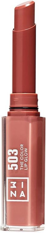 3 اينا احمر شفاه ذا كولور ليب جلو 503 - مرطب شفاه متوسط اللون مع زبدة الشيا - عتامة عالية للشفاه مع ملمس مريح - عتامة عالية - نباتي - لم يتم اختباره على الحيوانات