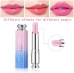 ⁦احمر شفاه متغير اللون، احمر شفاه مود ماجيك مرطب يدوم طويلا ومقاوم للماء، مجموعة احمر شفاه جيلي كريستال (3 قطع، قطعة واحدة (عبوة من قطعة واحدة)⁩ - الصورة ⁦2⁩