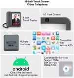 ⁦هاتف مكتبي 4G VoLTE GSM بشريحة اتصال واي فاي وبلوتوث وشاشة لمس لاسلكية ثابتة بنظام اندرويد⁩ - الصورة ⁦7⁩