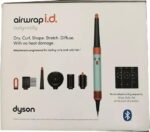 ⁦مجفف الشعر دايسون إير راب آي دي متعدد الاستخدامات، كيرلي+كويل HS08، مزود بتقنية البلوتوث - لتجعيدات مثالية (لون سيراميكي/توباز)⁩ - الصورة ⁦2⁩