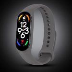 ⁦مارجون سوار ساعة من السيليكون لساعة شاومي مي باند 7، سوار بديل للساعة الذكية (لون رمادي)⁩ - الصورة ⁦4⁩