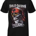 هارلي ديفيدسون تيشيرت رجالي برتقالي بار اند شيلد اسود 30290591, أسود