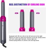 ⁦مجموعة ادوات مجفف وتصفيف الشعر بالهواء الساخن 5 في 1 - مجفف شعر متعدد الوظائف، مجعد، تمليس ومكثف ومنعم مع ملحقات قابلة للتبديل لجميع انواع الشعر⁩ - الصورة ⁦4⁩