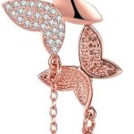 يلو تشايمز أحدث صيحات الموضة من الستانلس ستيل المطلي بالذهب للنساء والفتيات (تصميم 8)