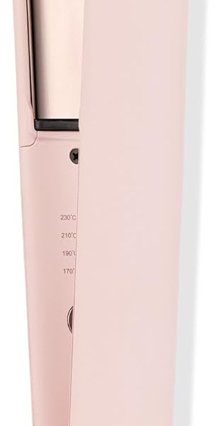 لانج هير مكواة مسطحة مستقيمة من التيتانيوم - الواح عائمة 1 انش | جهد مزدوج | سلك دوار 360 درجة | ايقاف تلقائي | اطراف باردة امنة | مثالية للفرد والتجعيد والتمويج (بلش)