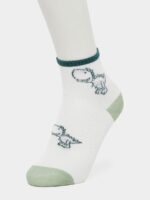 ⁦شرابات برسومات ديناصور للاولاد من ستايلي، عبوة من 5 قطع⁩ - الصورة ⁦2⁩