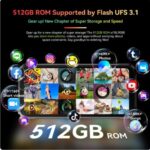 ⁦جوال بلاكفي BL9000 متين 12GB+512GB IP68/IP69K 6.75 انش 2.4K FHD+ شاشة مزدوجة 50MP 8800mAh 120 واط اندرويد 13 5G ان اف سي⁩ - الصورة ⁦2⁩