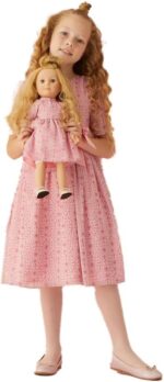 ⁦فستان انيق بفيونكة بينك للبنات من حياتي، مناسب لعمر 4-5 سنوات⁩ - الصورة ⁦2⁩