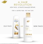 ⁦بلسم دوڤ اصلاح علامات الشعر التالف، اصلاح جوز الهند، بخلاصة جوز الهند، بدون سلفات،برابين أو صبغات ٣٥٠ مل⁩ - الصورة ⁦9⁩