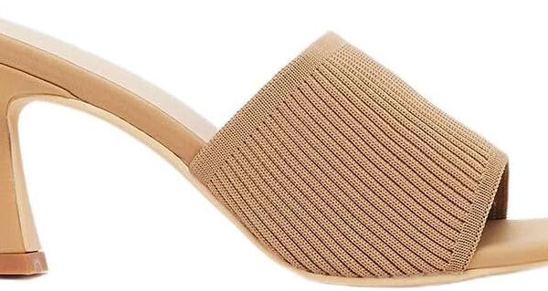 صندل مزخرف مفتوح من الامام بكعب رفيع للنساء من ستايلي