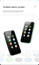 ⁦هاتف ذكي صغير XS13 للاطفال، الجيل الثالث 2.5 انش، 2GB RAM 16GB ROM 5MP رباعي النواة ثنائي شرائح الاتصال للاندرويد، نظام تحديد المواقع، MP3، MP4، آلة حاسبة، اسود⁩ - الصورة ⁦3⁩