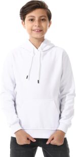 سويت شيرت بغطاء للرأس وجيوب من الصوف للاولاد