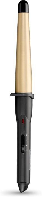 ⁦عصا تمويج الشعر المخروطية من تريسيمي، تموجات وتجعيدات منسوجة، 19 ملم الى 32 ملم، اسود⁩ - الصورة ⁦7⁩