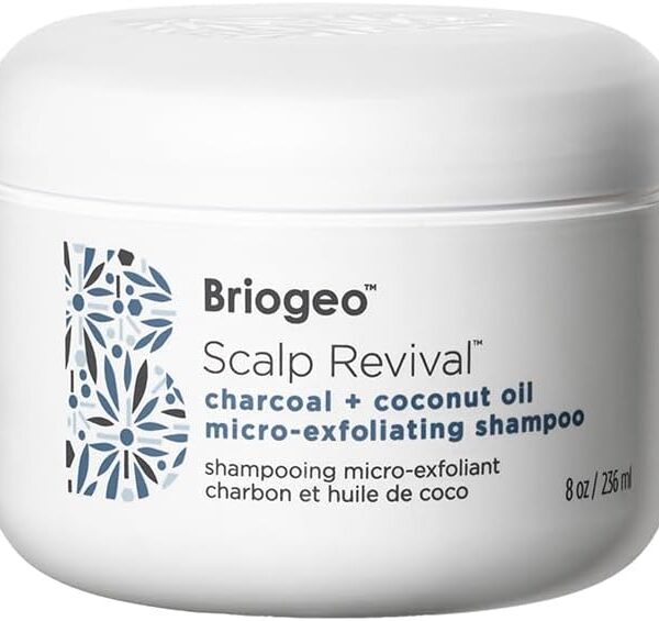 بريوجيو شامبو تقشير دقيق بالفحم وزيت جوز الهند من سكالب ريفايفل، 8 اونصة