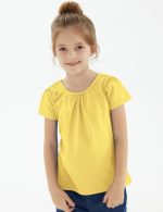 ⁦نوومفيش تي شيرت كريس كروس باك باكمام قصيرة منفوخة للبنات (2-12 سنة)⁩ - الصورة ⁦3⁩