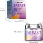 ⁦اليتزيا كريم تدليك وشد الثدي والعناية بالبشرة بشكل طبيعي، كريم مهدئ لشد ورفع، مرطب رقيق لوقت النوم، 50 مل، للاستخدام المنزلي ETBMC01⁩ - الصورة ⁦9⁩