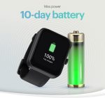 ⁦نويز ساعة ذكية بلس 2 ماكس بشاشة 1.85 انش واجراء مكالمات بلوتوث وبطارية تدوم 10 ايام وسطوع 550 وحدة مضيئة في البكسل و100 وضع رياضي وتتبع النشاط وتتبع السعرات الحرارية ومقياس الاكسجين (اسود ايليت)⁩ - الصورة ⁦7⁩