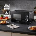 ⁦جيباس ميكروويف يدوي سولو 700 واط | فرن ميكروويف سولو 20 لتر مع 5 مستويات طاقة | اعادة تسخين، وظيفة اذابة الثلج التلقائي ومؤقت 30 دقيقة | 2 قرص دوار، سهل التنظيف | تصميم صغير انيق⁩ - الصورة ⁦4⁩