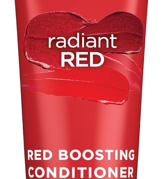 جون فريدا بلسم راديانت ريد بوستينج، يرطب ويعزز درجات اللون مع مستخلص الرمان وفيتامين E للشعر الطبيعي او المعالج بالألوان، 8.25 اونصة