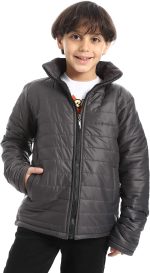 جاكيت مبطن مقاوم للماء مع جاكيت فرو للاولاد