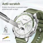 ⁦تي تيرسيلي 【عبوة من 3 قطع】 شاشة حماية من الزجاج المقوى لساعة هواوي جي تي 4 مقاس 46 ملم⁩ - الصورة ⁦4⁩