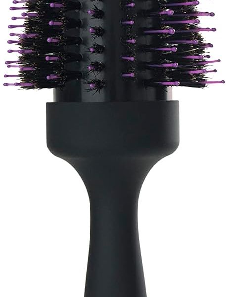 ويت براش فرشاة مستديرة لتكثيف الشعر والجسم - للشعر الكثيف الى الخشن - نفخ مثالي مع الم وجهد وتقصف اقل - تصميم شعيرات مقعرة يزيد من كثافة الشعر