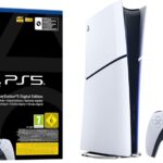 Playstation Pack Console 5 (PS5) Edition Numérique (Modèle - Slim) Plus 2ème manette DualSense Blanche