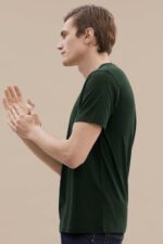 ⁦تي شيرت بولو ريبابليكا للرجال من 5 قطع بقصة عادية واكمام قصيرة ورقبة على شكل حرف V، تي شيرتات قطن كاجوال للرجال⁩ - الصورة ⁦3⁩