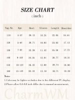 ⁦فستان شاطئ كروشيه عصري باكمام طويلة للبنات من تشارم دبليو ام لعمر 5-14 سنة⁩ - الصورة ⁦5⁩