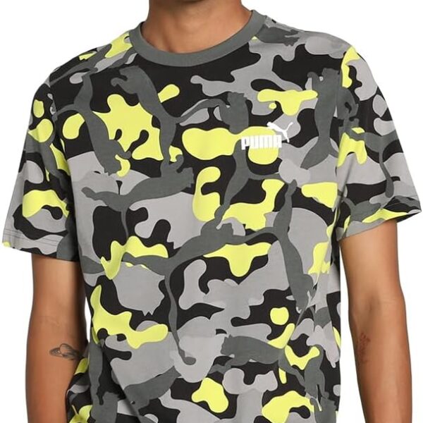 بوما تيشيرت مطبوع بقصة عادية للرجال (675943_اسود