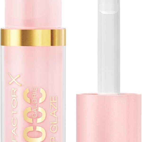 ماكس فاكتور ملمع شفاه ملون 2000 سعرة حرارية، تاثير ملء الشفاه، مع مركب مغذي، ملمع شفاه هيالورونيك، سكوالان، تركيبة نباتية، 010، كوتون كاندي، 4.4 مل
