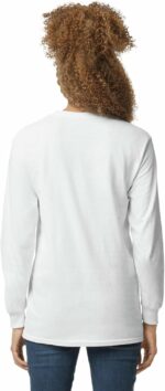 ⁦Gildan Unisex-Adult Ultra Cotton Long Sleeve T-Shirt, Style G2400, (Pack of 3)⁩ - الصورة ⁦3⁩