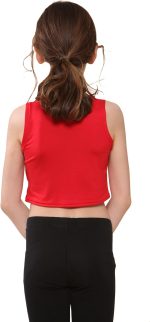 ⁦تي شيرت قصير للفتيات الصغيرات بتصميم نيون فلورسنت مناسب للرقص والجمباز لعمر 5-14 سنة⁩ - الصورة ⁦4⁩